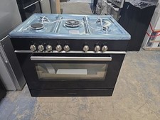 KENWOOD Dual Fuel Range Cooker model CK306 90cm Black & Chrome