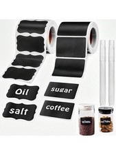 Reusable Chalk Label Stickers for Storage Jars, Bottles and Organization