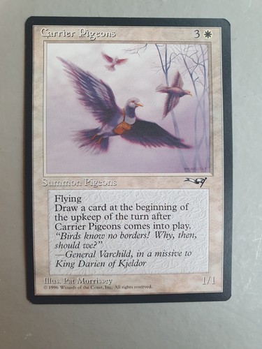 Carrier pigeons mtg alliances - mtg,