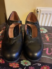 Vintage Ever-Rest Bridge Braced Comfort Black leather women's shoes 5UK