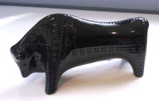 Vintage Retro 1970s Mid Century Bitossi style Ceramic Bull  Jemma Holland