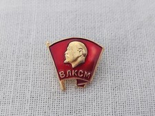 USSR Small Badge Pin Soviet Union Lenin Communist Party Red Flag