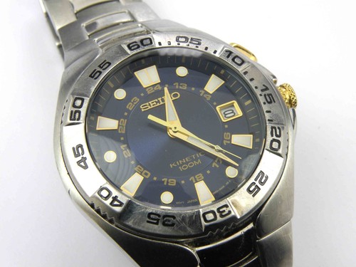 Gent seiko 5m62 0ap0 kinetic - gent's,
