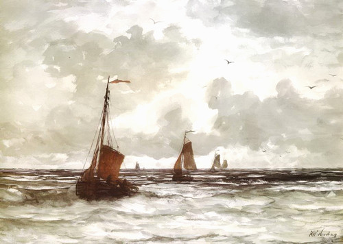 Vintage hendrik mesdag fine - hendrik, w