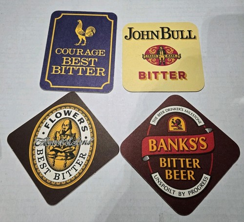 Lot bitter beer coasters - 4,