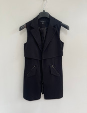 Longline Waistcoat Black