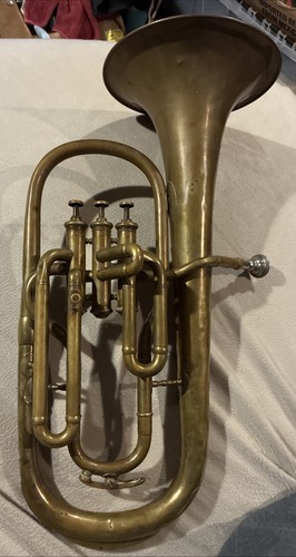 Antique baritone horn oliver - horn,