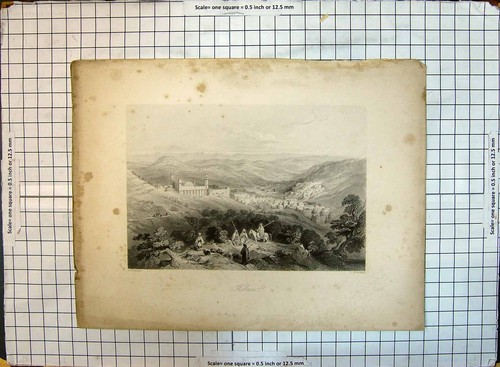 Antique old print view - antique,