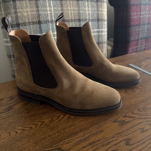 Loake tobacco suede chelsea - suede,