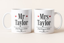 Mr and Mrs Mug Set -