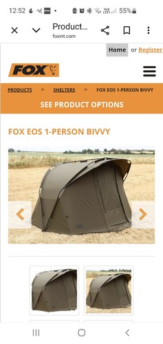Fox eos man bivvy skin - fox, +