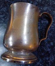 Vintage Falstaff EPNS tankard, 12.5cm tall, needs replating