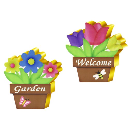 2pcs wooden tulip - 2pcs, adornment