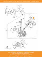 YAMAHA Clip, 4KM-14137-00 OEM