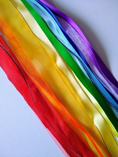 Rainbow ribbon bundle - -, 15