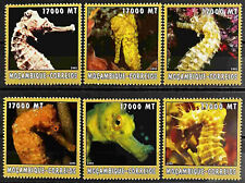 Seahorses Marine Life MNH Set of 6 Stamps 2002 Mozambique
