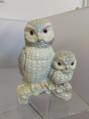 Vintage owls figurine - owls, parent