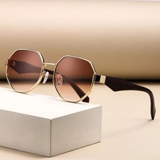 Oversized hexagon sunglasses - oversized,