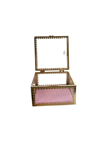 Glass jewellery box