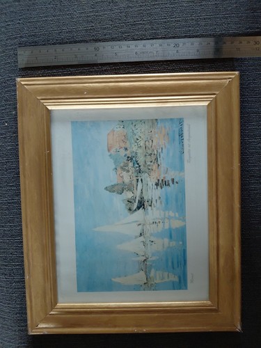 Framed print claude - print,