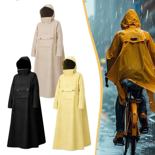 Rain poncho with hood - poncho, unisex