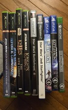 Star Wars 9 Video Game Bundle - PS2, XBOX, XBOX ONE, PS4 - All CIB & Tested - x9
