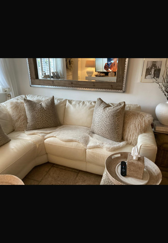 Corner sofa used leather - corner, dfs