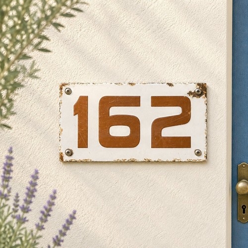 Vintage french enamel door - french,