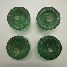 4 Green Glass Piano Insulators