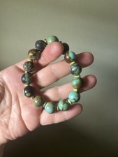 天然绿松石手串 清代