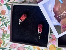 Dichroic Glass Fused Earrings