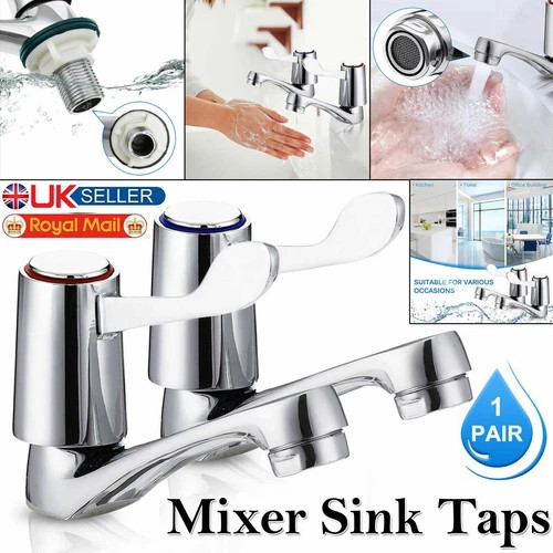 Lever basin sink taps - sink, pillar