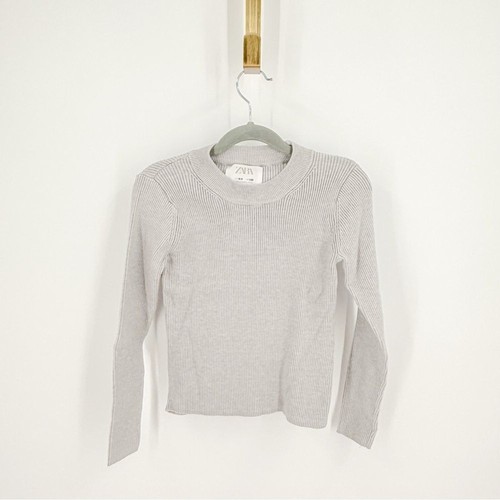 Zara light gray ribbed - gray,