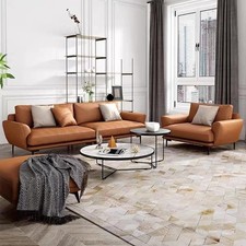 Modern Leather Sofa Set 2+1+1