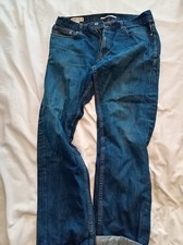 Reiss Mens 34 Regular Mid Blue Denim Jeans Shackleton Good Used Condition