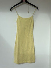 Zara Lemon Yellow Shift Dress 