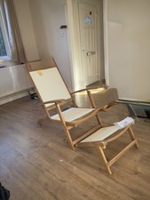 Wooden steamer deck recliner - wooden,