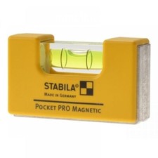 Stabila Pocket PRO Magnetic Rare Earth Mini Spirit Level With Belt Holster