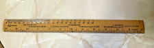 VINTAGE 12 INCH BOXWOOD RULER