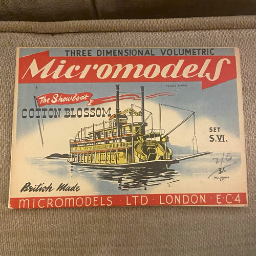 Micromodels vintage paper ship - vintage,