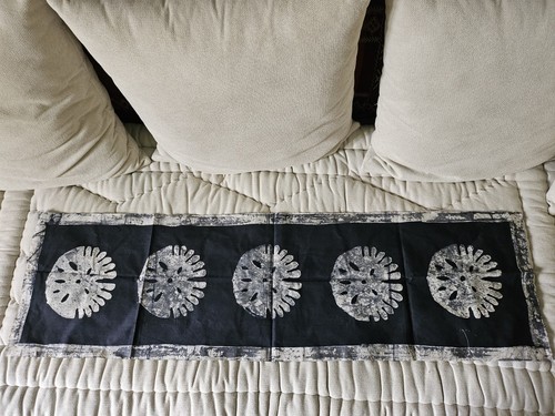 African batik table - african, runner