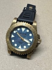 Helson Shark Diver Brass Case