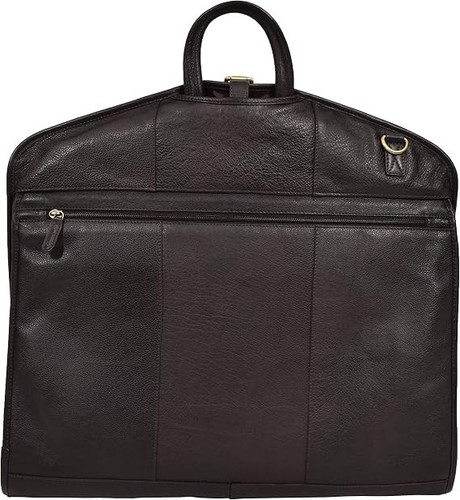 Leather suit carrier - leather,