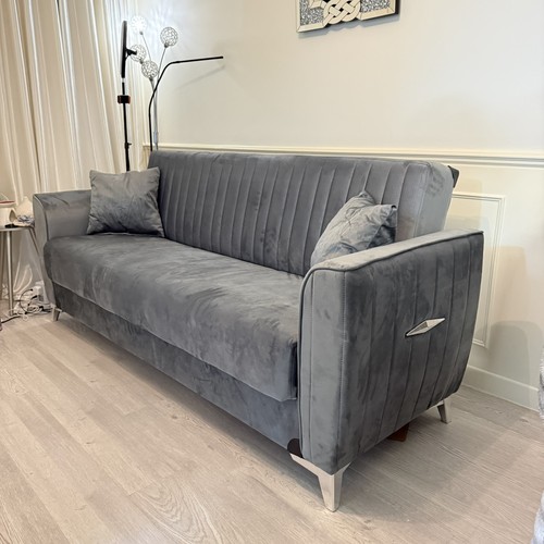 Tual grey sofa bed storage - grey,