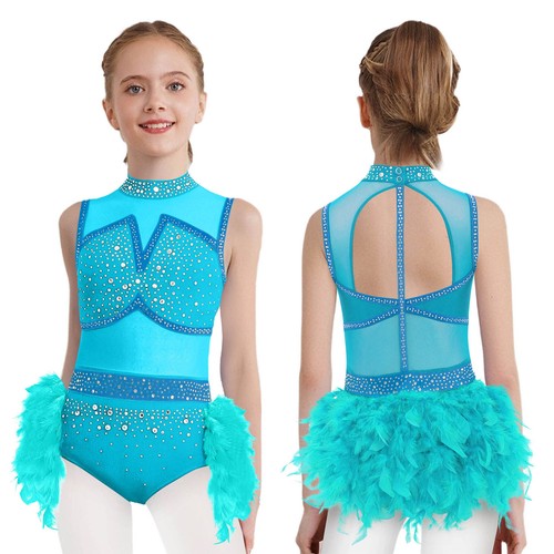 Girls sequins feather tulle - feather,