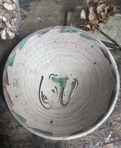 Spanish tin glaze hand painted - spanish,