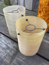 60s Fiberglass Lamp Shades X 2 