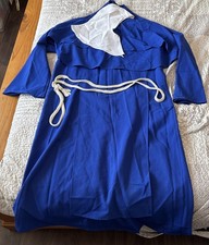 Mother Teresa Style Blue Nun Outfit W/ Accessories Medium Fancy Dress
