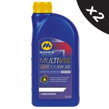 2x MORRIS 1L - 5w30 Fully Synthetic Engine Oil Low Saps ACEA C1, STJLR.03.5005