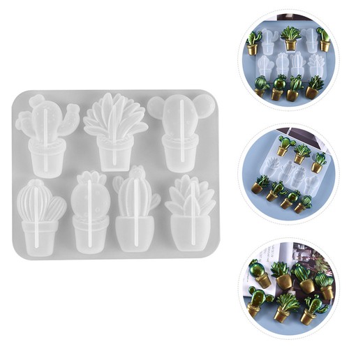 Silicone cactus mold white diy - silicone,